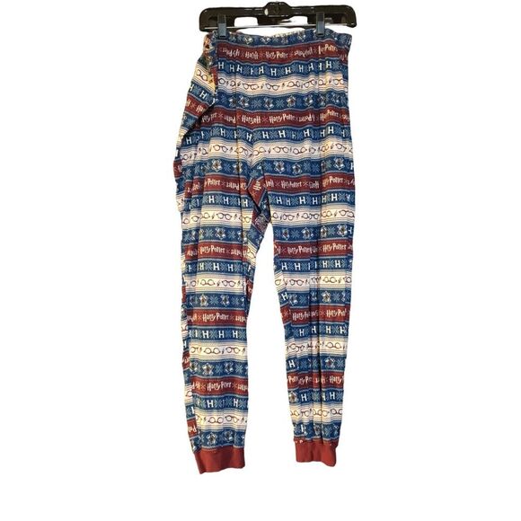 HARRY POTTER Two Piece Multi-Color Cotton Pajamas Set Size XL Comfy Lounge wear - Picture 2 of 16
